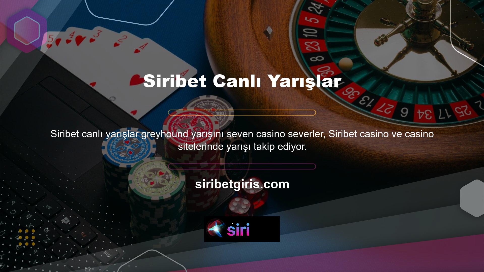 Canlı yarışlar sağlıyoruz